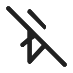 Bluetooth Disabled SVG Icon
